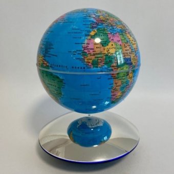 Левитирующий глобус LevitronOff, D=15 см, голубой