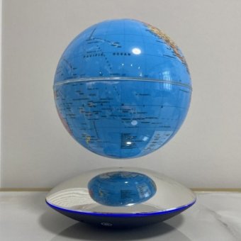 Левитирующий глобус LevitronOff, D=15 см, голубой
