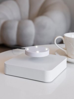 Подставка для левитации квадратная белая с подсветкой LevitronOff