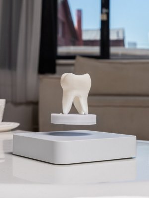 Левитирующий сувенир с подсветкой "Зуб" 8 х 4 см