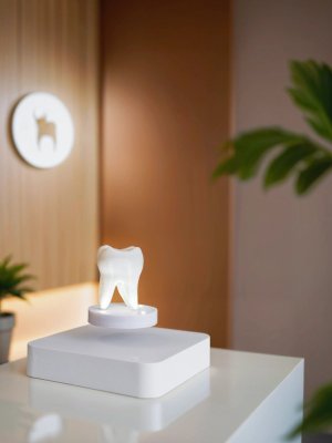 Левитирующий сувенир с подсветкой "Зуб" 8 х 4 см
