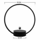 Настольная лампа Circlo Black "Парящая луна", 3 режима